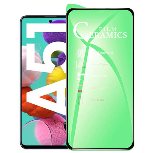 گلس سراميكى Samsung Galaxy A51 تمام صفحه و تمام چسب